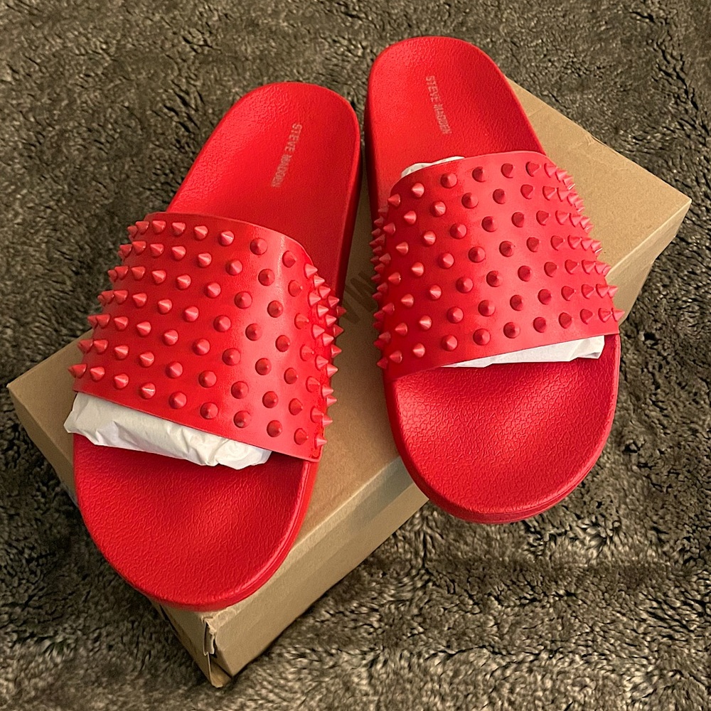 Steve Madden Spiked Slides